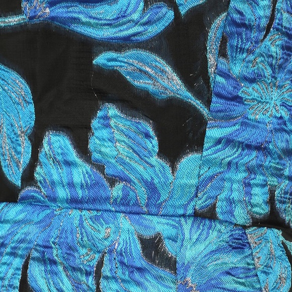 New with tags beautiful Floral Jacquard Strapless Maxi Dress. - Picture 4 of 4